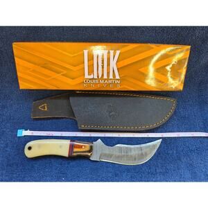 Hunting Bowie Knife 9 Inch Custom Made Forged Damascus Blade LMK Knives #7554